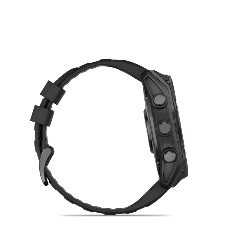 Garmin Fenix 8 AMOLED Sapphire Edition 51mm 1.4” Carbon grey DLC z paskiem silikonowym w kolorze czarnym