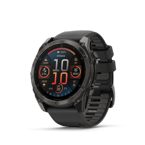 Garmin Fenix 8 AMOLED Sapphire Edition 51mm 1.4” Carbon grey DLC z paskiem silikonowym w kolorze czarnym