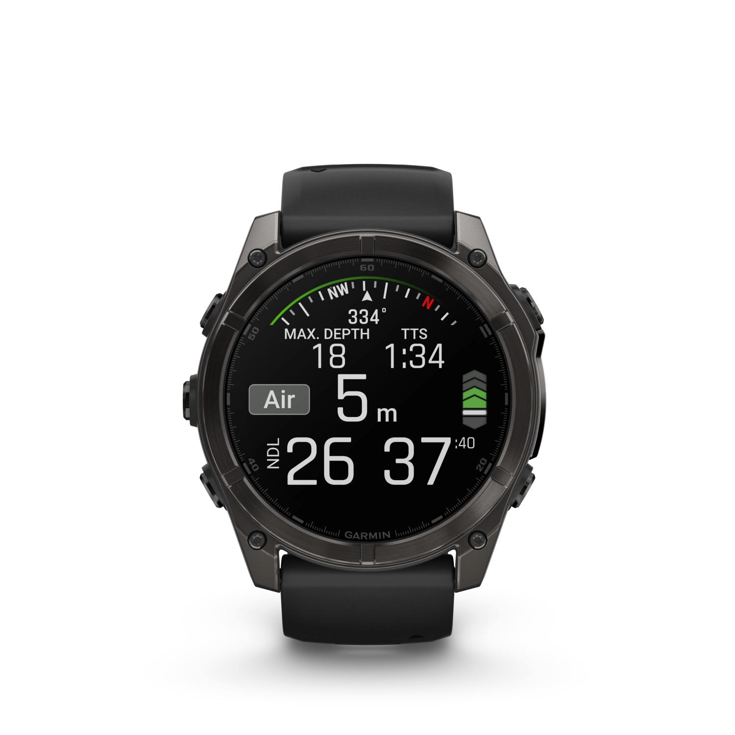 Garmin Fenix 8 AMOLED Sapphire Edition 51mm 1.4” Carbon grey DLC z paskiem silikonowym w kolorze czarnym