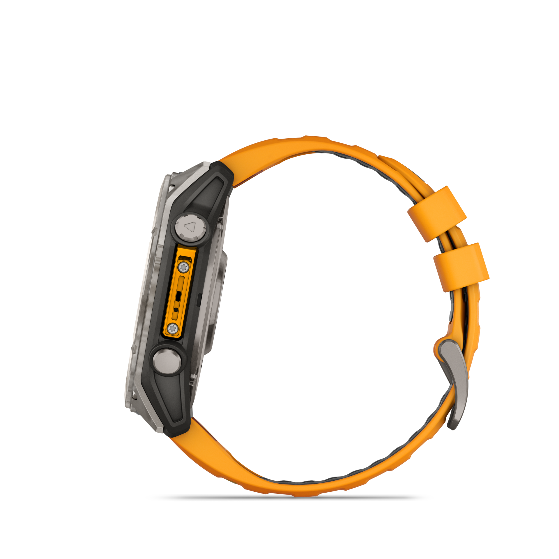 Garmin Fenix 8 51mm, AMOLED, Sapphire, Tytanowy z paskiem silikonowym w kolorze Spark orange / Graphite