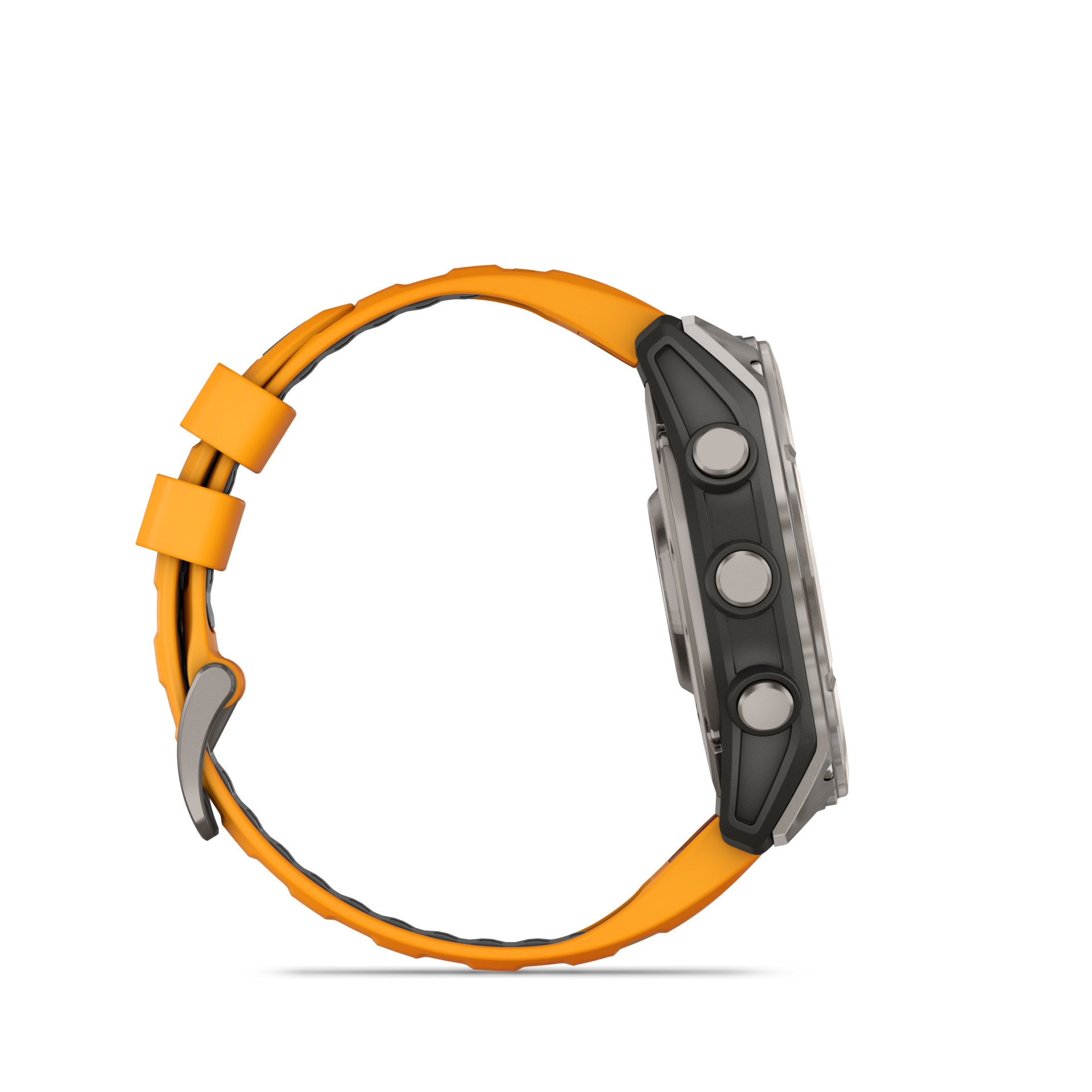 Garmin Fenix 8 51mm, AMOLED, Sapphire, Tytanowy z paskiem silikonowym w kolorze Spark orange / Graphite