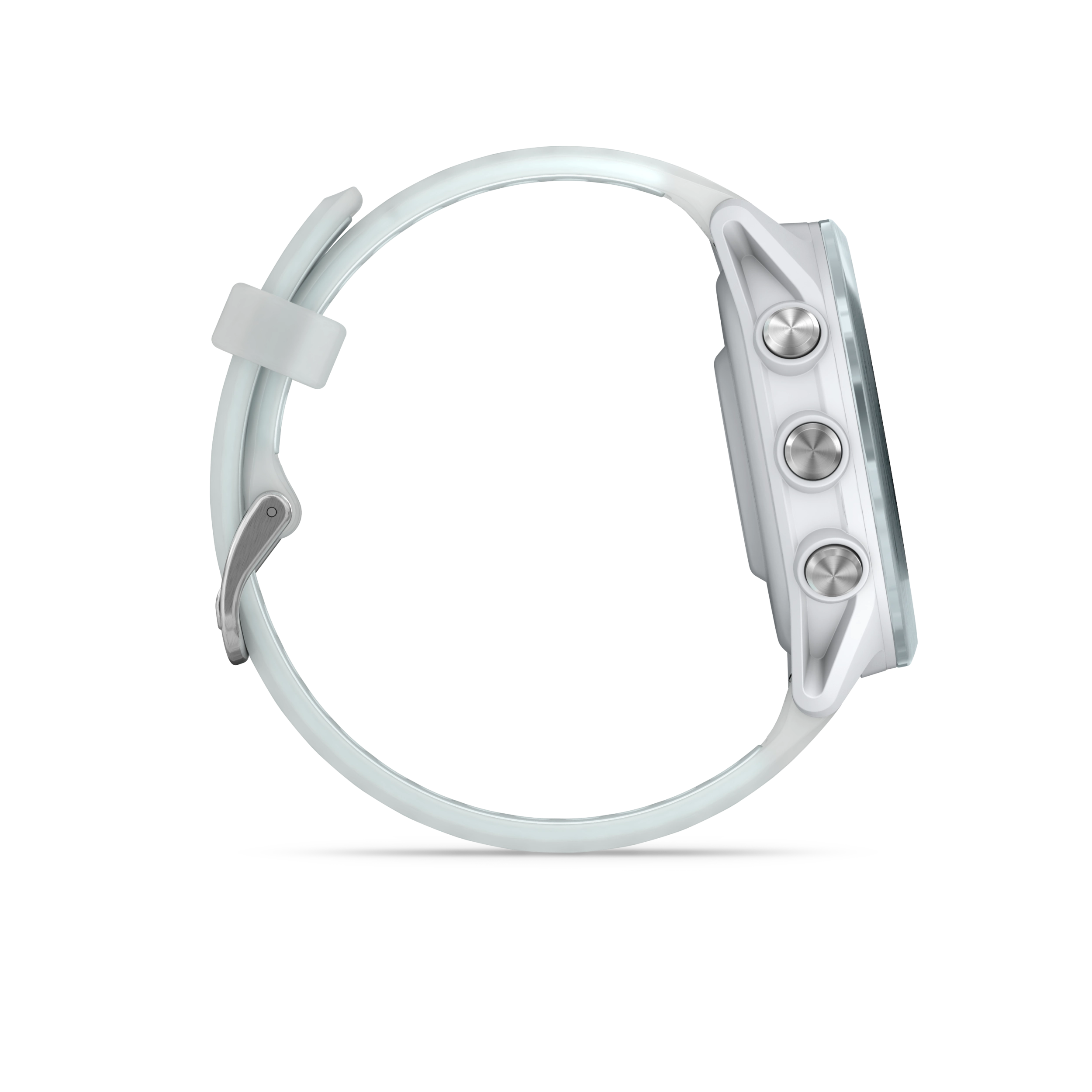Garmin Forerunner 570 - 42mm Aluminiowy w kolorze Cloud Blue z półprzezroczystym paskiem w kolorze Whitestone/Cloud Blue