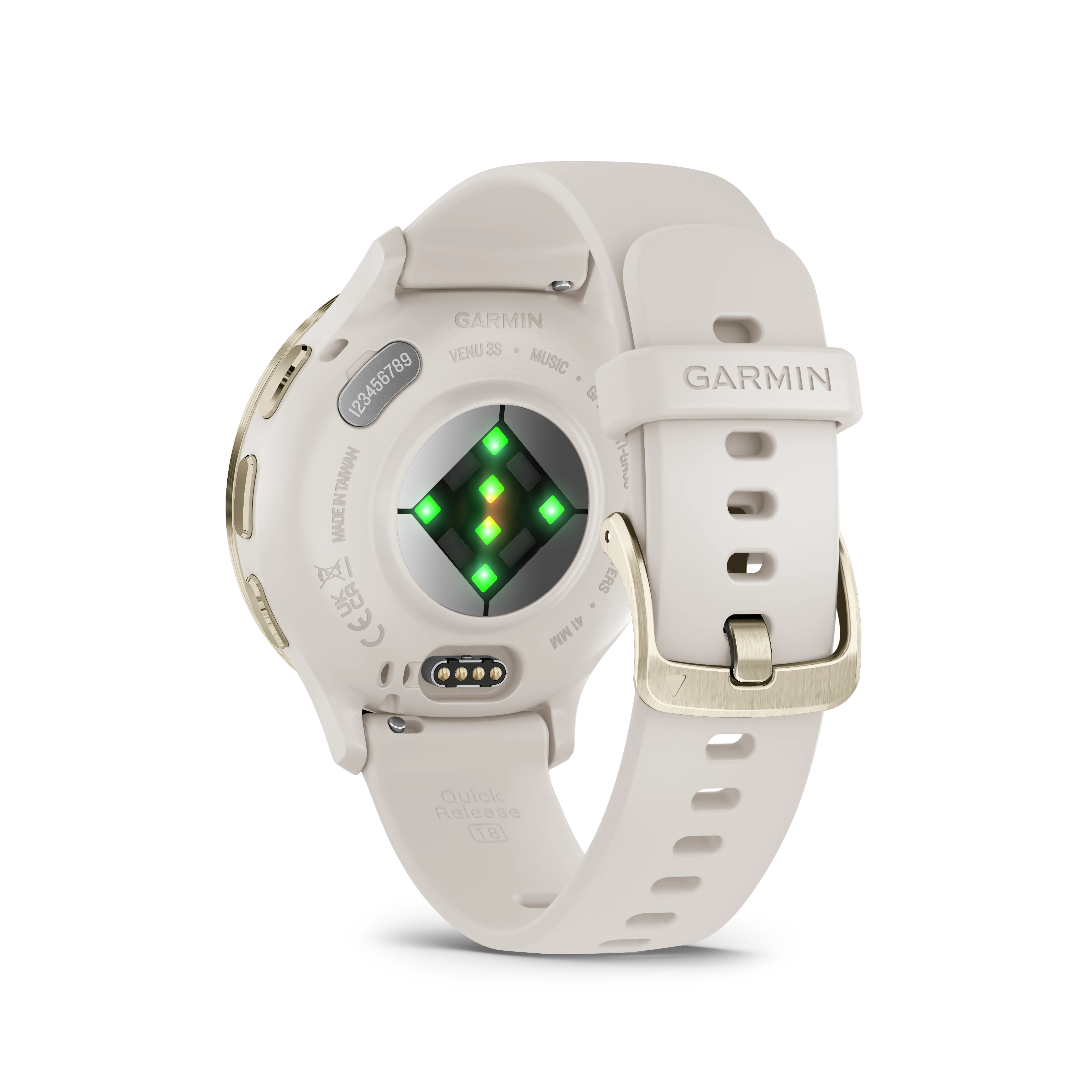 Garmin Venu® 3S (41 mm) zegarek sportowy damski z GPS - jasno beżowy