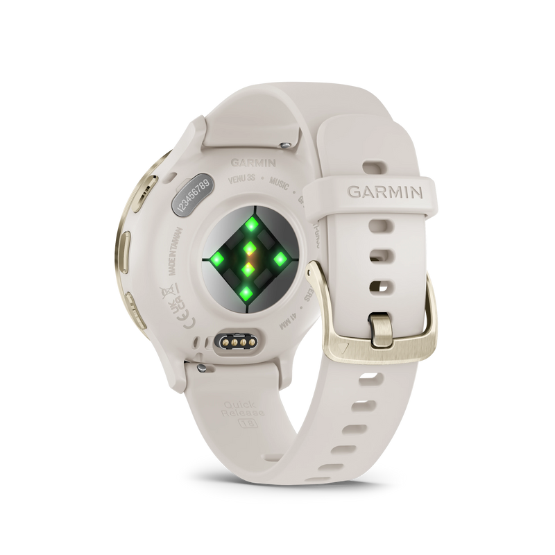 Garmin Venu® 3S (41 mm) zegarek sportowy damski z GPS - jasno beżowy