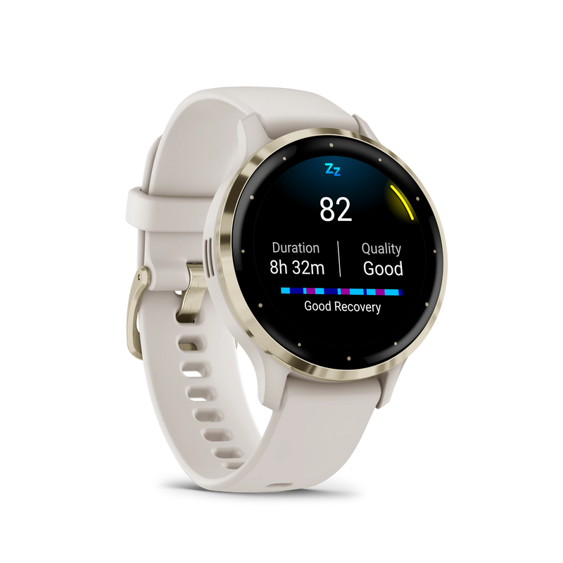 Garmin Venu® 3S (41 mm) zegarek sportowy damski z GPS - jasno beżowy