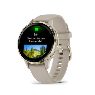 Garmin Venu® 3S (41 mm) zegarek sportowy damski z GPS - beżowy