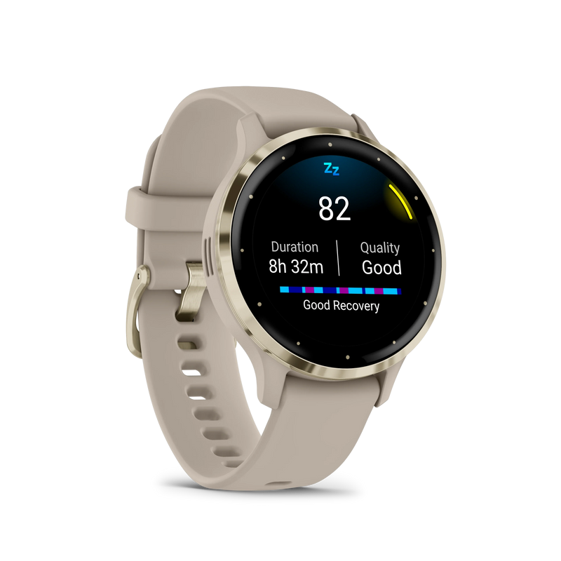 Garmin Venu® 3S (41 mm) zegarek sportowy damski z GPS - beżowy