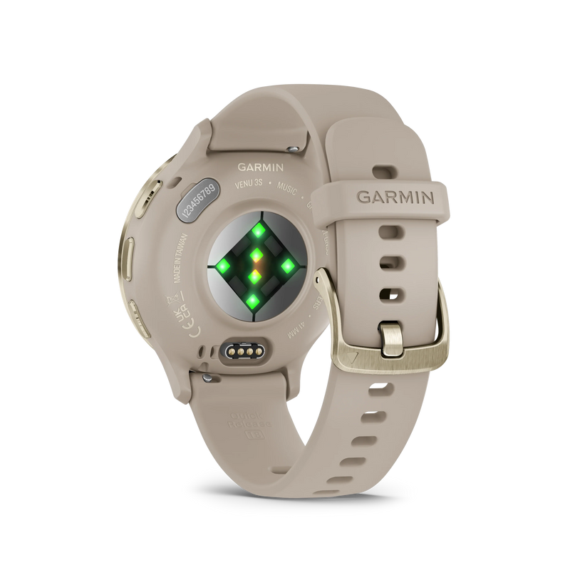 Garmin Venu® 3S (41 mm) zegarek sportowy damski z GPS - beżowy