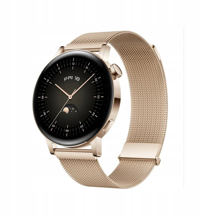 HUAWEI WATCH GT 3 42 mm Elegant smartwatch damski złoty na bransolecie