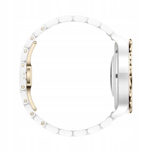 HUAWEI WATCH GT 3 Pro 43mm Elegant smartwatch damski biały złota ramka