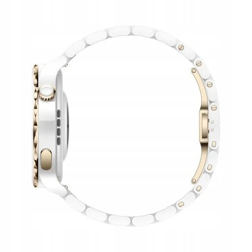 HUAWEI WATCH GT 3 Pro 43mm Elegant smartwatch damski biały złota ramka