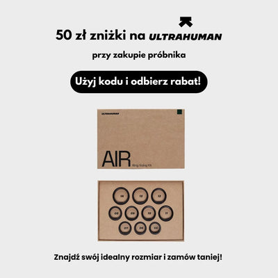 Ultrahuman Ring Air - inteligenta obrączka z pomiarem aktywności i snu - Matt Grey