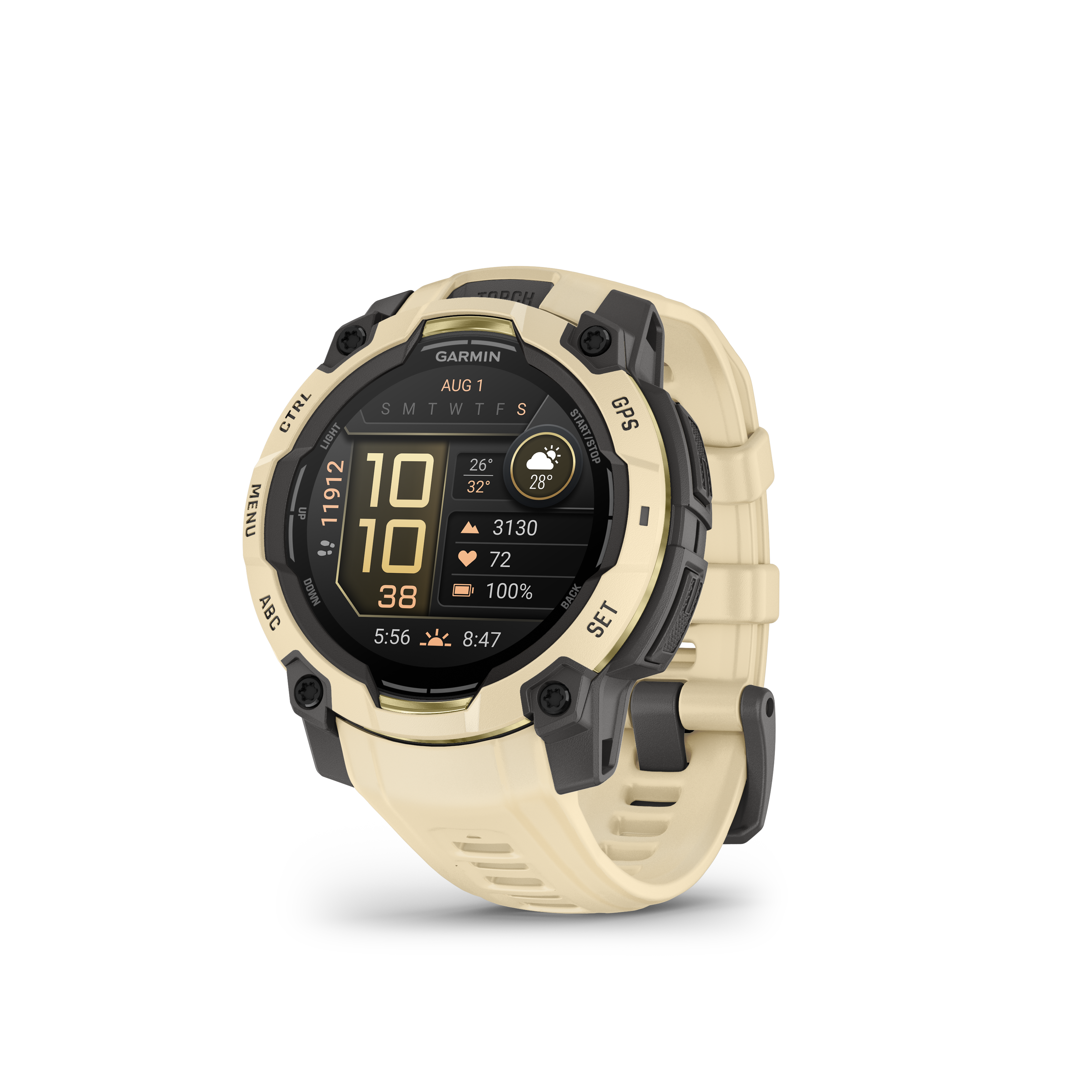 Garmin Instinct 3 – 45 mm, AMOLED, Citrine z paskiem w kolorze Citrine
