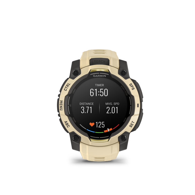 Garmin Instinct 3 – 45 mm, AMOLED, Citrine z paskiem w kolorze Citrine
