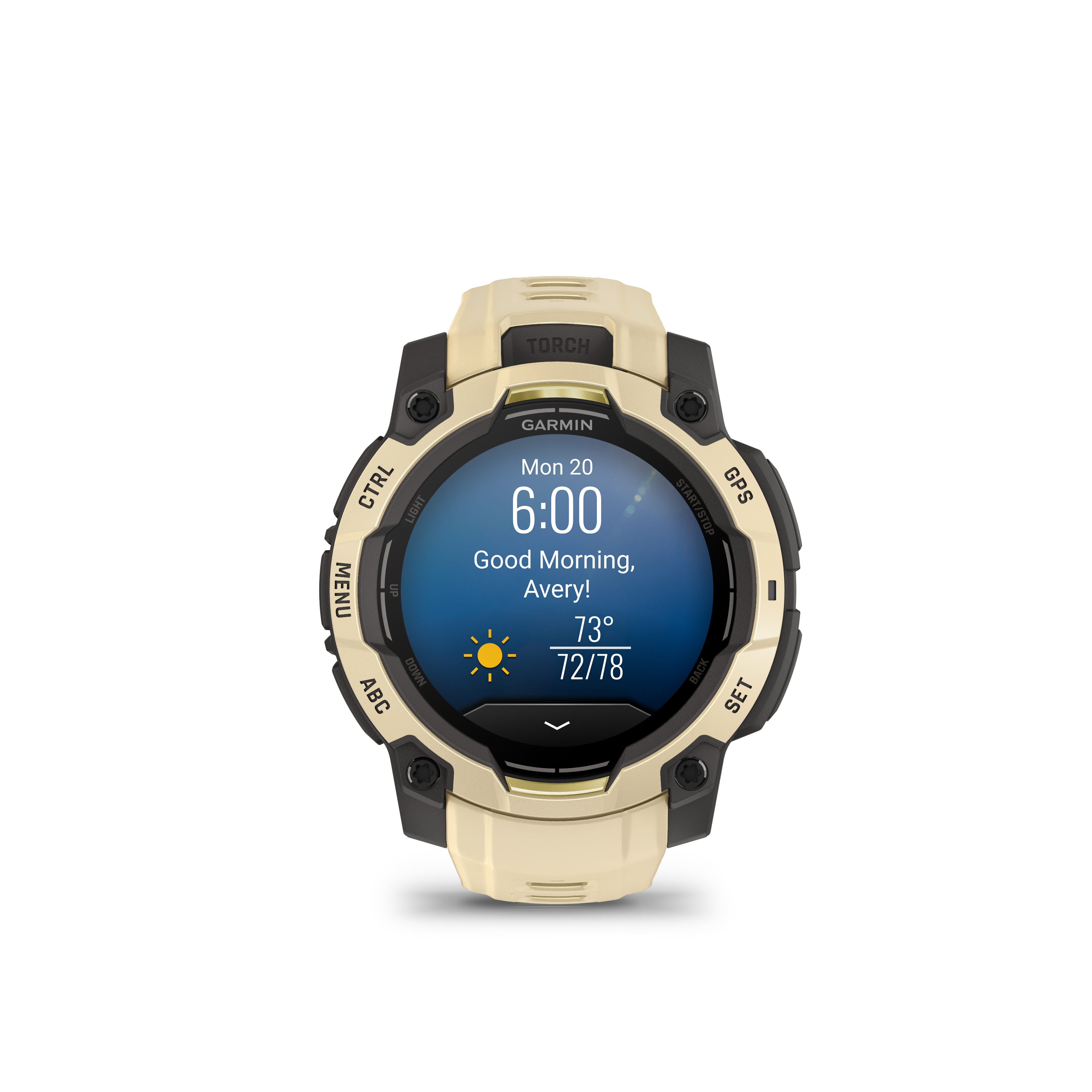 Garmin Instinct 3 – 45 mm, AMOLED, Citrine z paskiem w kolorze Citrine