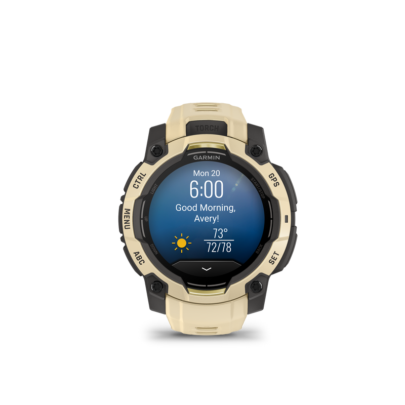Garmin Instinct 3 – 45 mm, AMOLED, Citrine z paskiem w kolorze Citrine