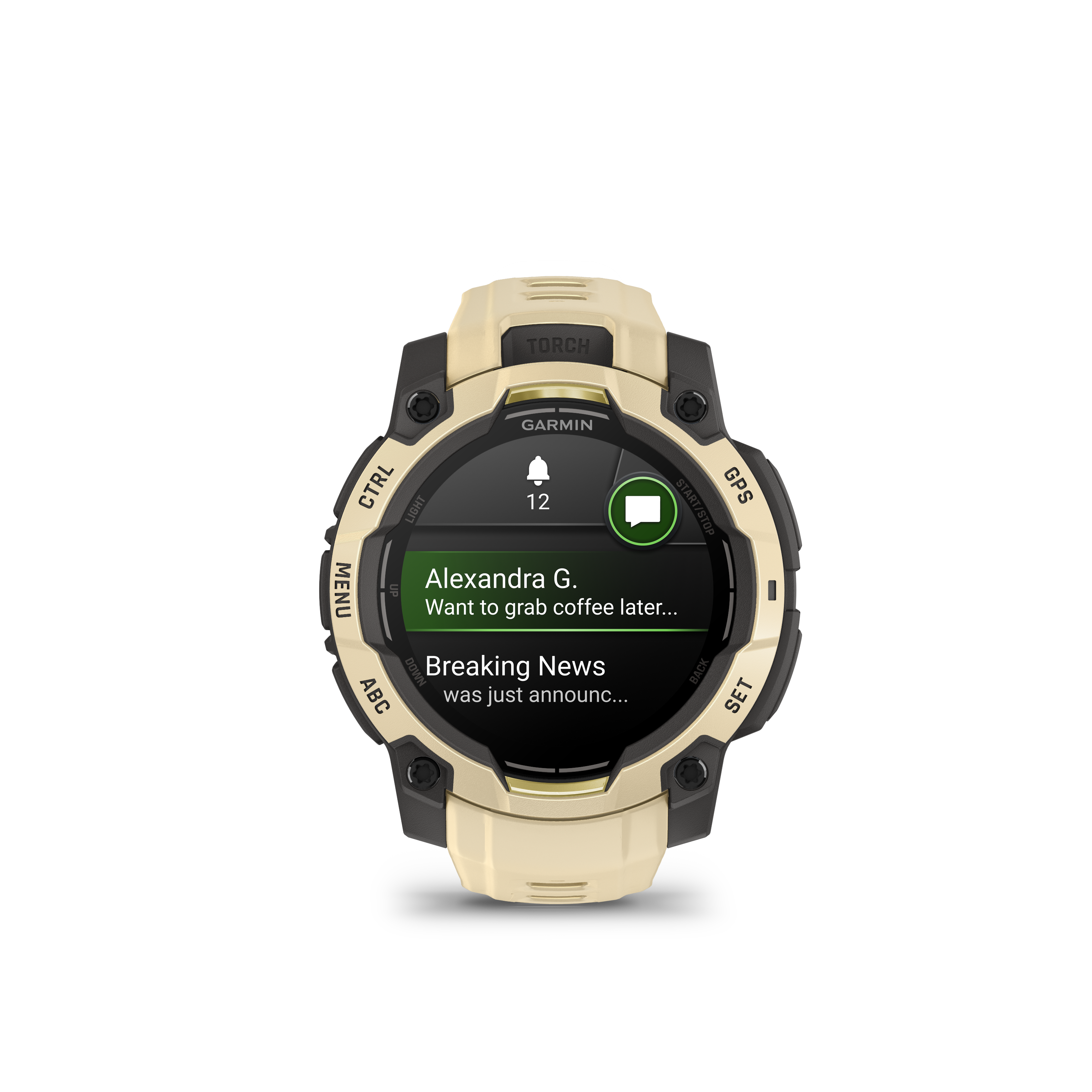 Garmin Instinct 3 – 45 mm, AMOLED, Citrine z paskiem w kolorze Citrine