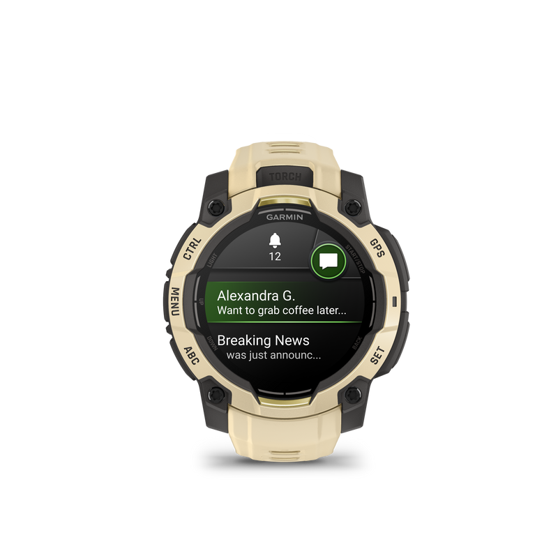 Garmin Instinct 3 – 45 mm, AMOLED, Citrine z paskiem w kolorze Citrine
