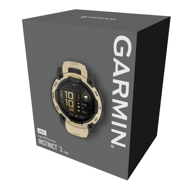 Garmin Instinct 3 – 45 mm, AMOLED, Citrine z paskiem w kolorze Citrine