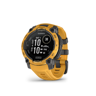 Garmin Instinct 3 – 45 mm, Solar, Sunburst z paskiem w kolorze Sunburst / Grey