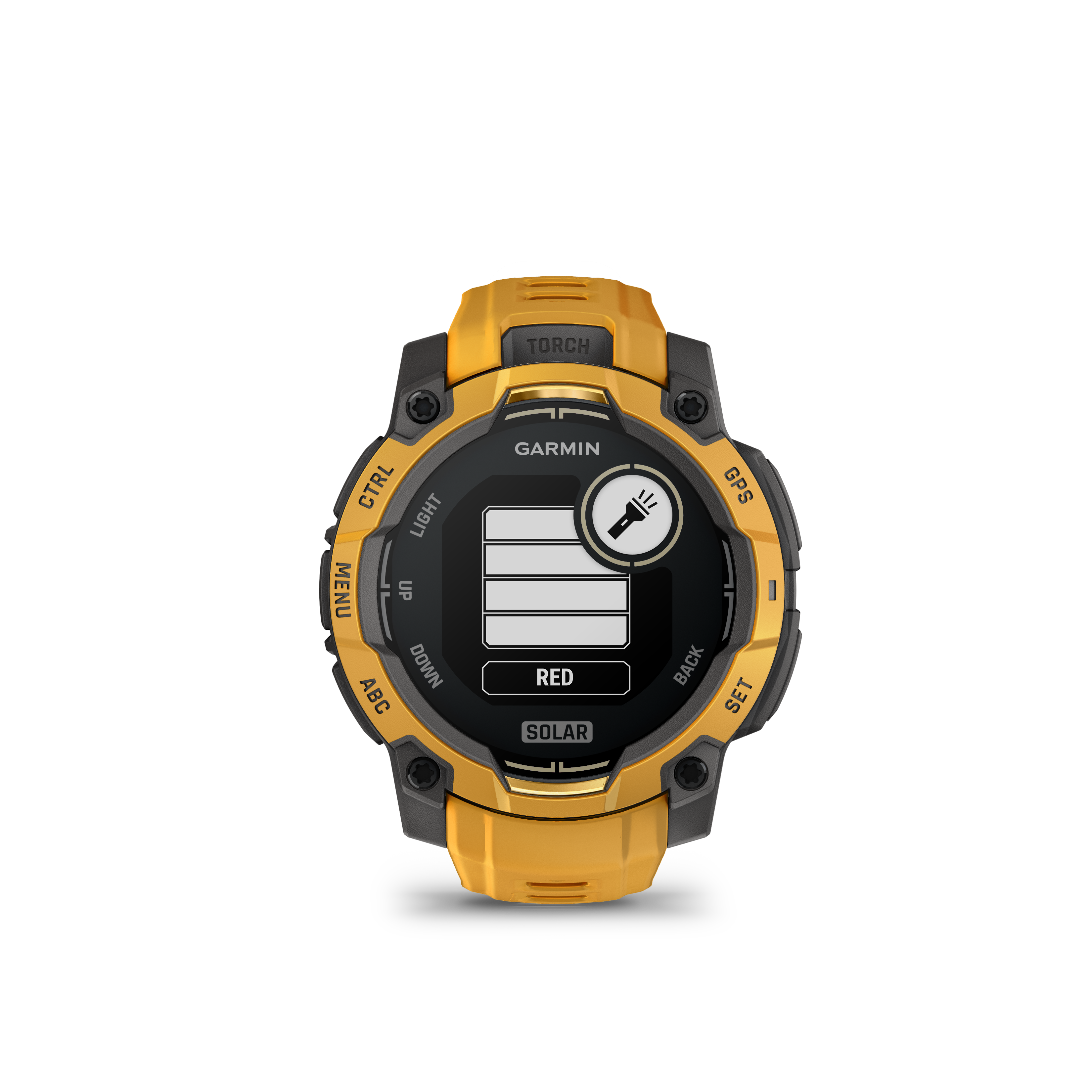 Garmin Instinct 3 – 45 mm, Solar, Sunburst z paskiem w kolorze Sunburst / Grey