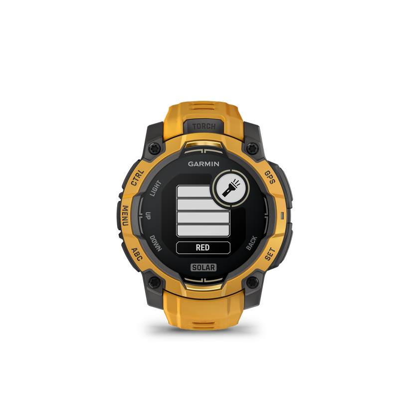 Garmin Instinct 3 – 45 mm, Solar, Sunburst z paskiem w kolorze Sunburst / Grey