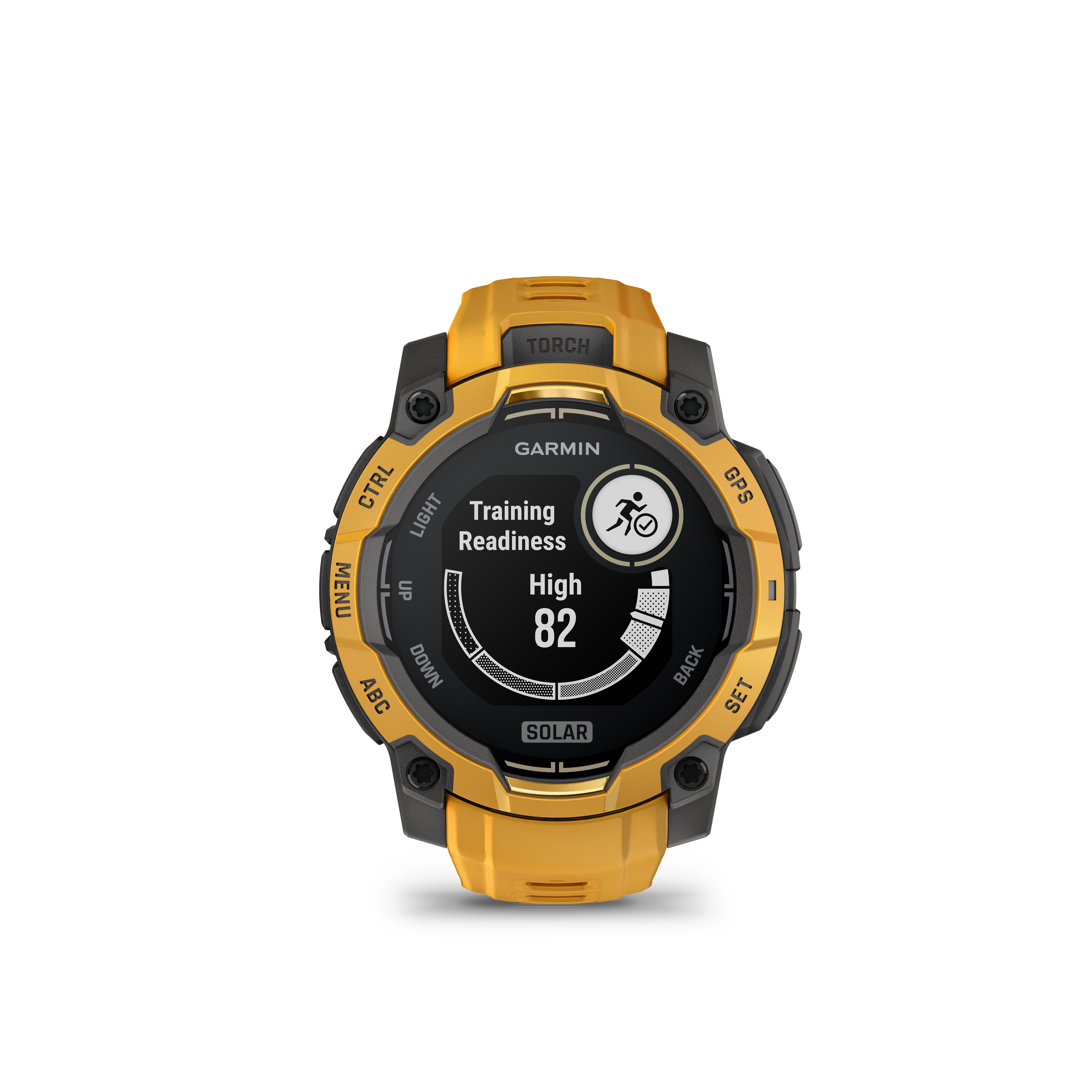 Garmin Instinct 3 – 45 mm, Solar, Sunburst z paskiem w kolorze Sunburst / Grey