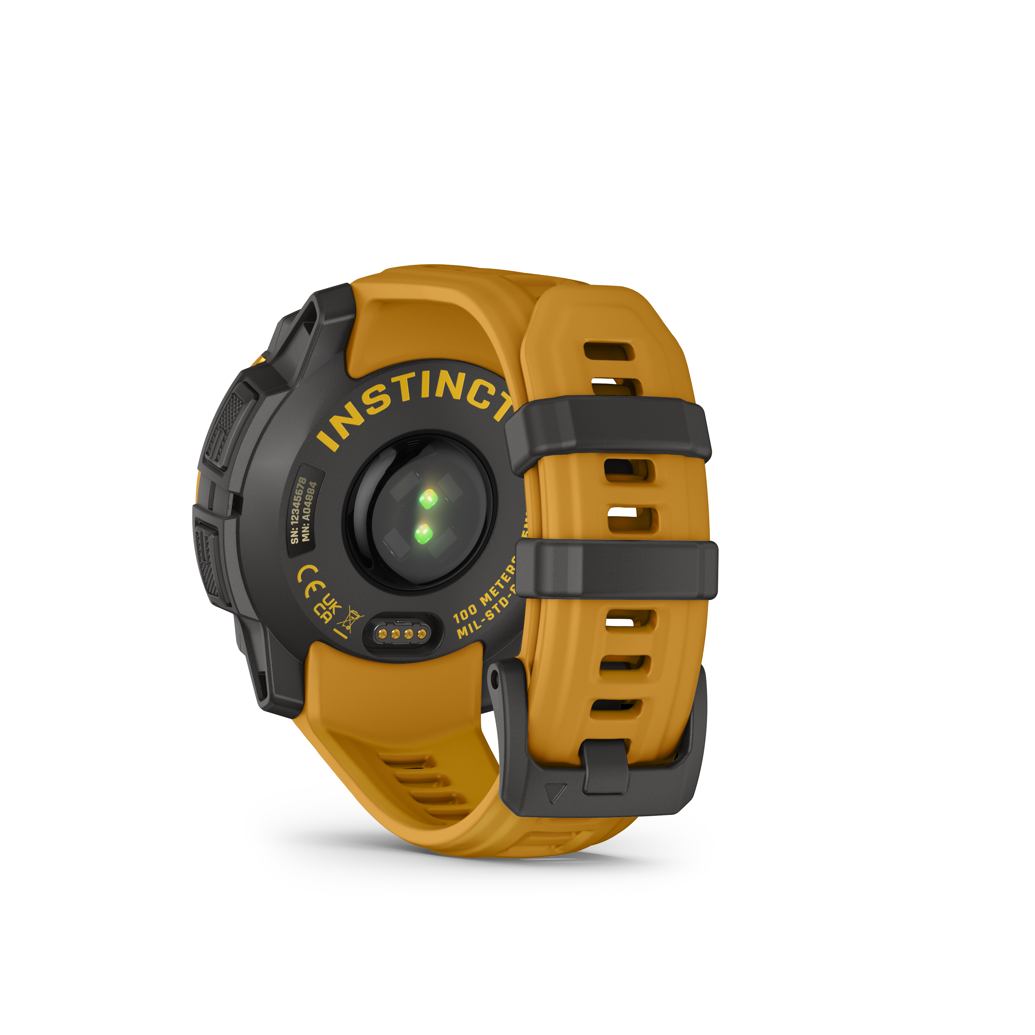 Garmin Instinct 3 – 45 mm, Solar, Sunburst z paskiem w kolorze Sunburst / Grey
