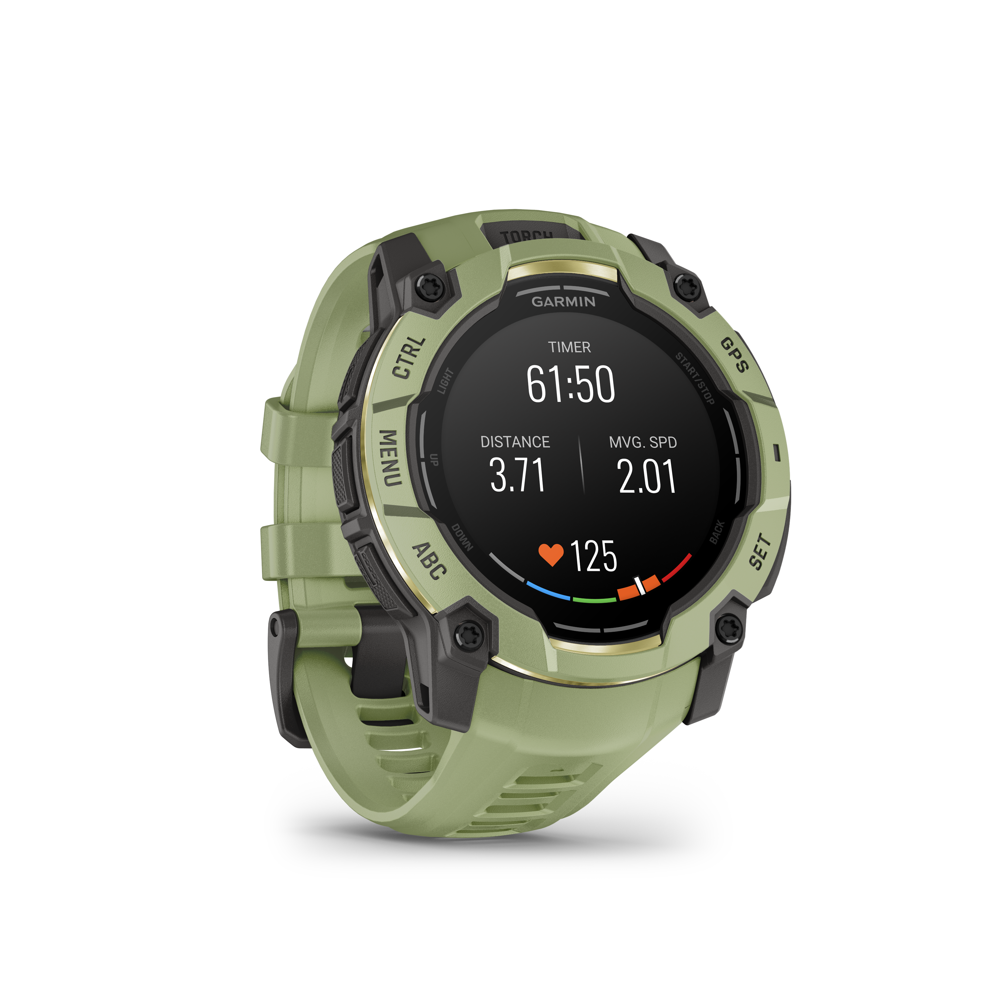 Garmin Instinct 3 – 50 mm, AMOLED, Fern Green z paskiem w kolorze Fern green