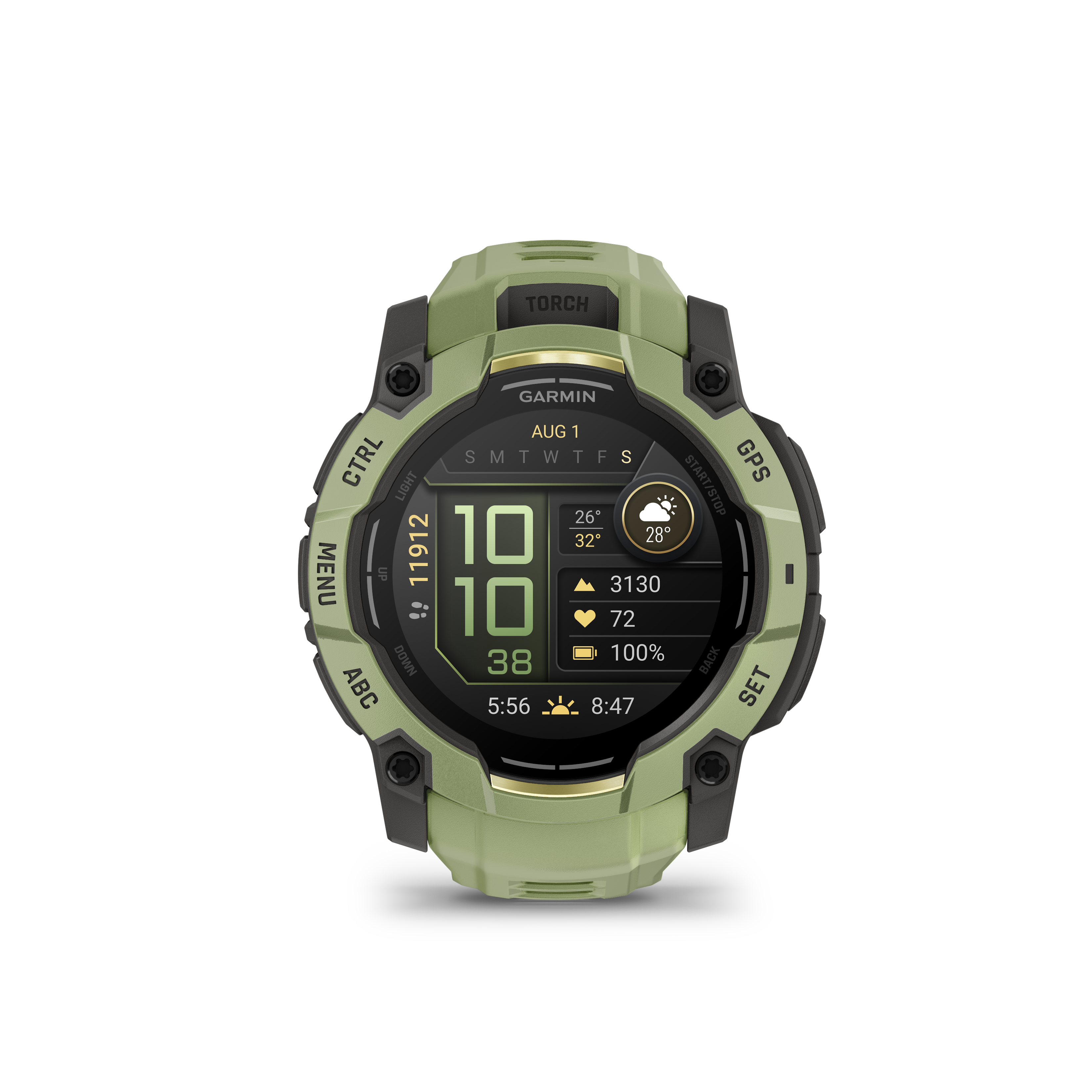 Garmin Instinct 3 – 50 mm, AMOLED, Fern Green z paskiem w kolorze Fern green