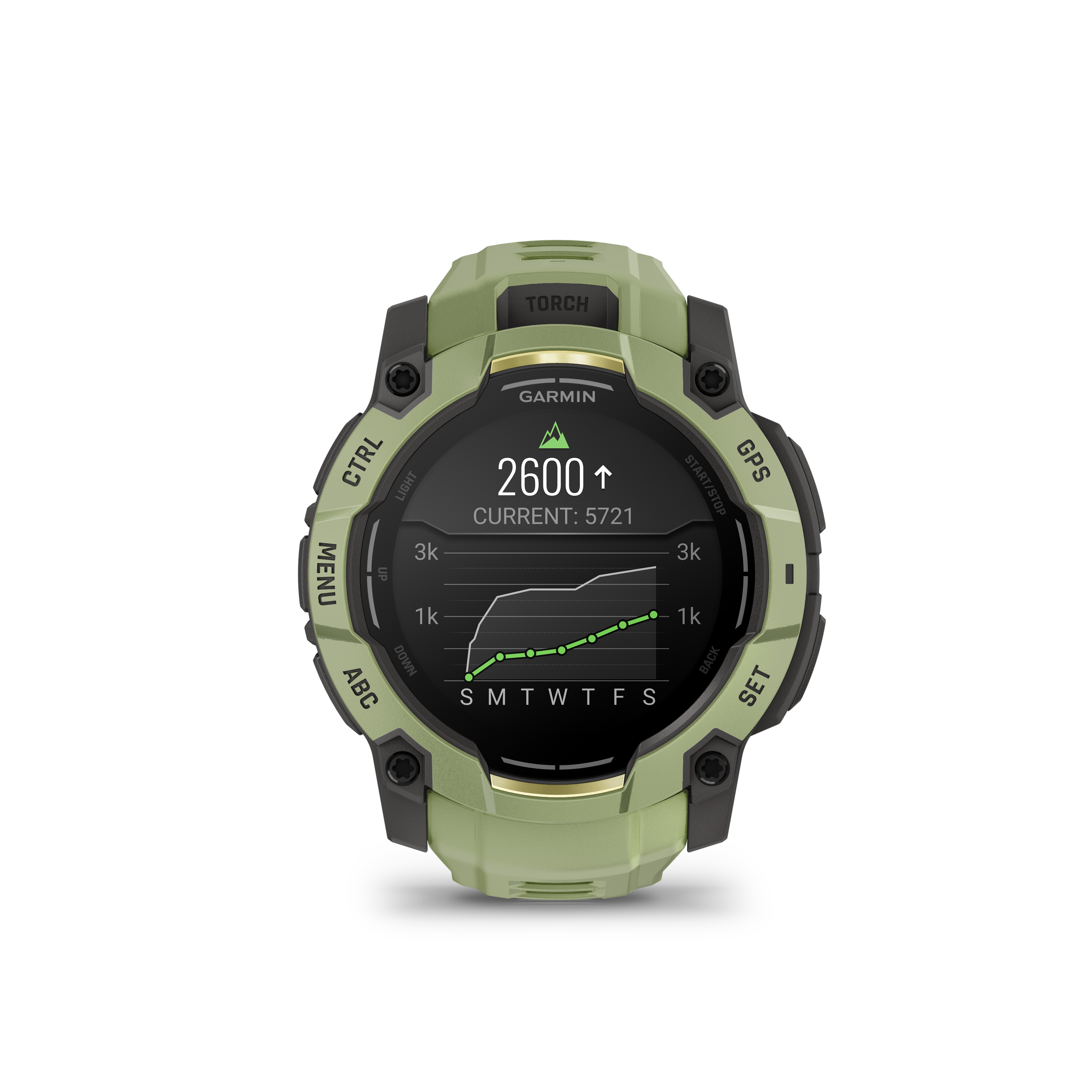 Garmin Instinct 3 – 50 mm, AMOLED, Fern Green z paskiem w kolorze Fern green