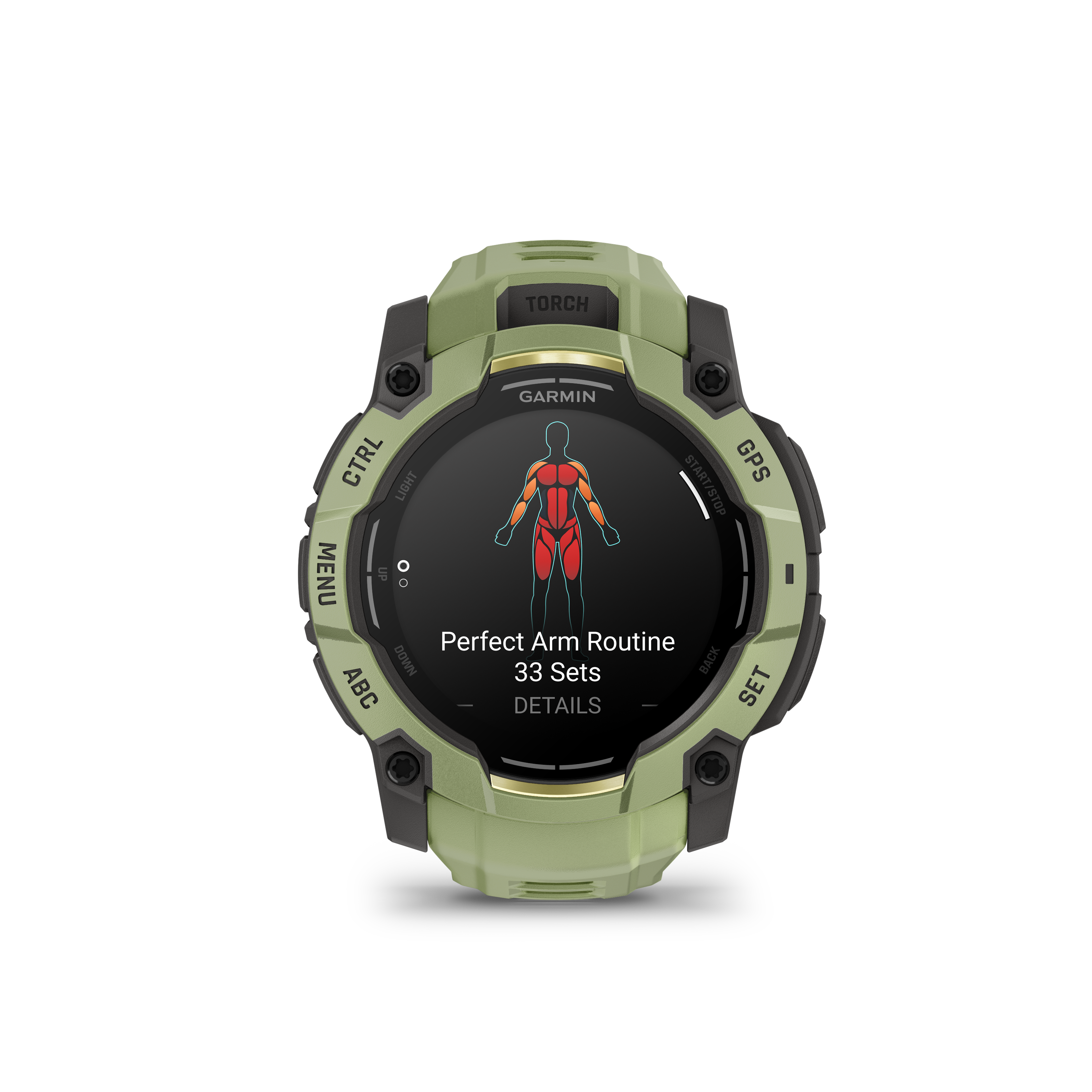 Garmin Instinct 3 – 50 mm, AMOLED, Fern Green z paskiem w kolorze Fern green