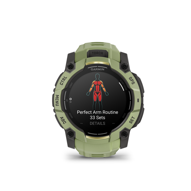 Garmin Instinct 3 – 50 mm, AMOLED, Fern Green z paskiem w kolorze Fern green