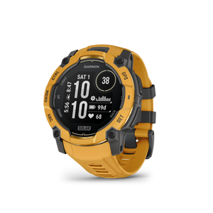 Garmin Instinct 3 – 50 mm, Solar, Sunburst z paskiem w kolorze Sunburst / Grey