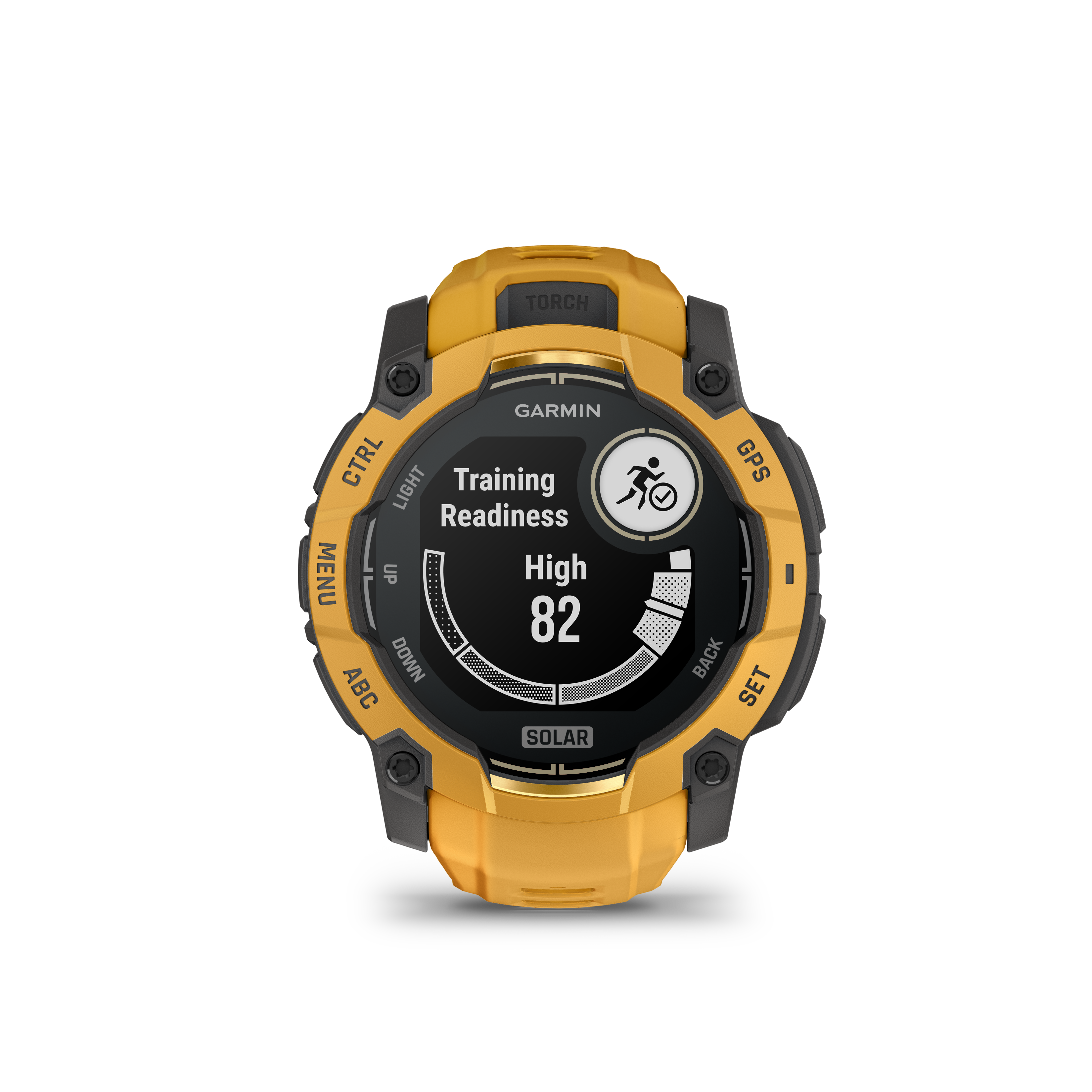 Garmin Instinct 3 – 50 mm, Solar, Sunburst z paskiem w kolorze Sunburst / Grey