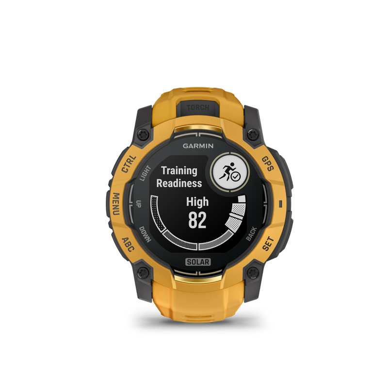 Garmin Instinct 3 – 50 mm, Solar, Sunburst z paskiem w kolorze Sunburst / Grey