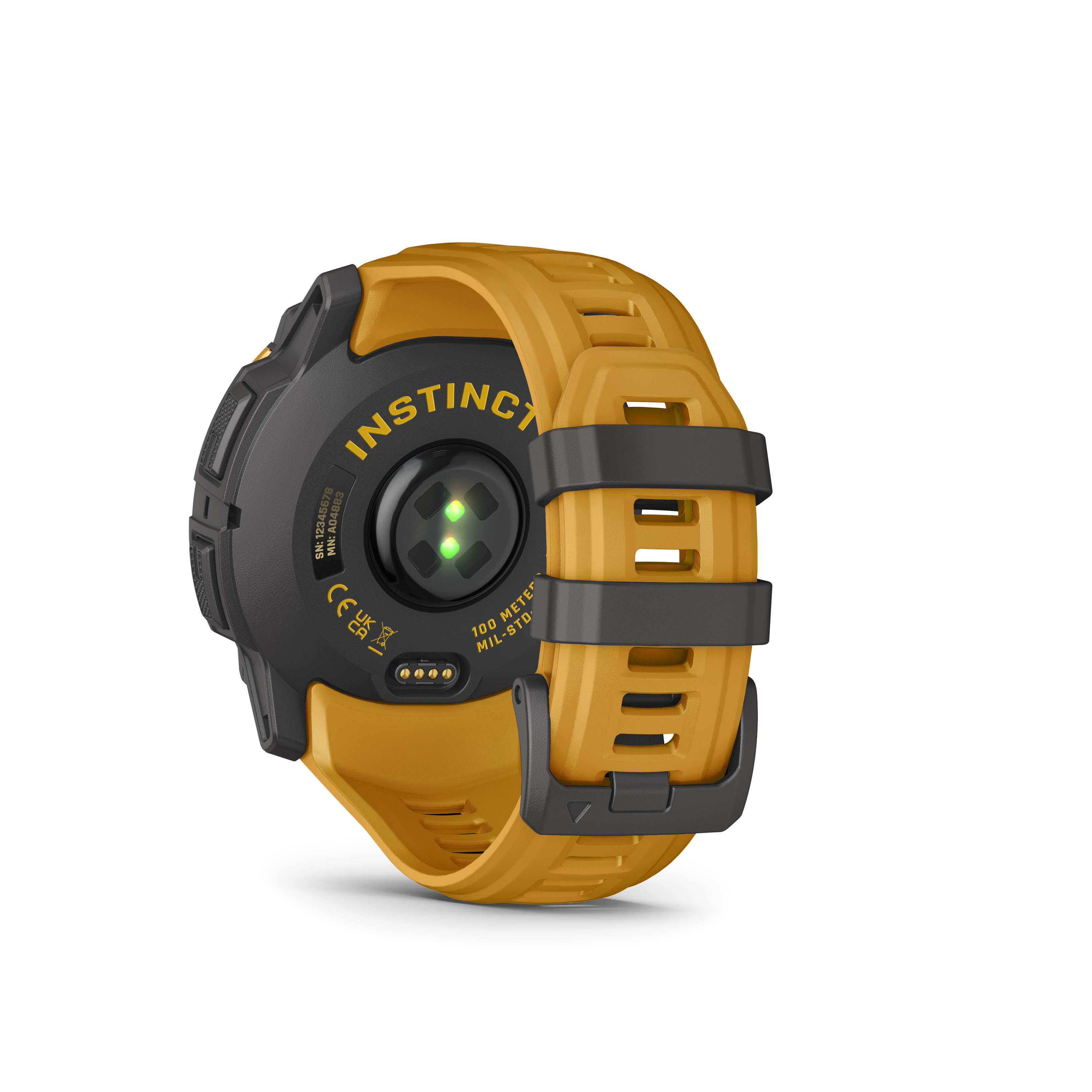 Garmin Instinct 3 – 50 mm, Solar, Sunburst z paskiem w kolorze Sunburst / Grey