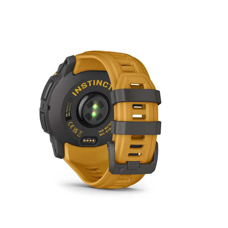Garmin Instinct 3 – 50 mm, Solar, Sunburst z paskiem w kolorze Sunburst / Grey
