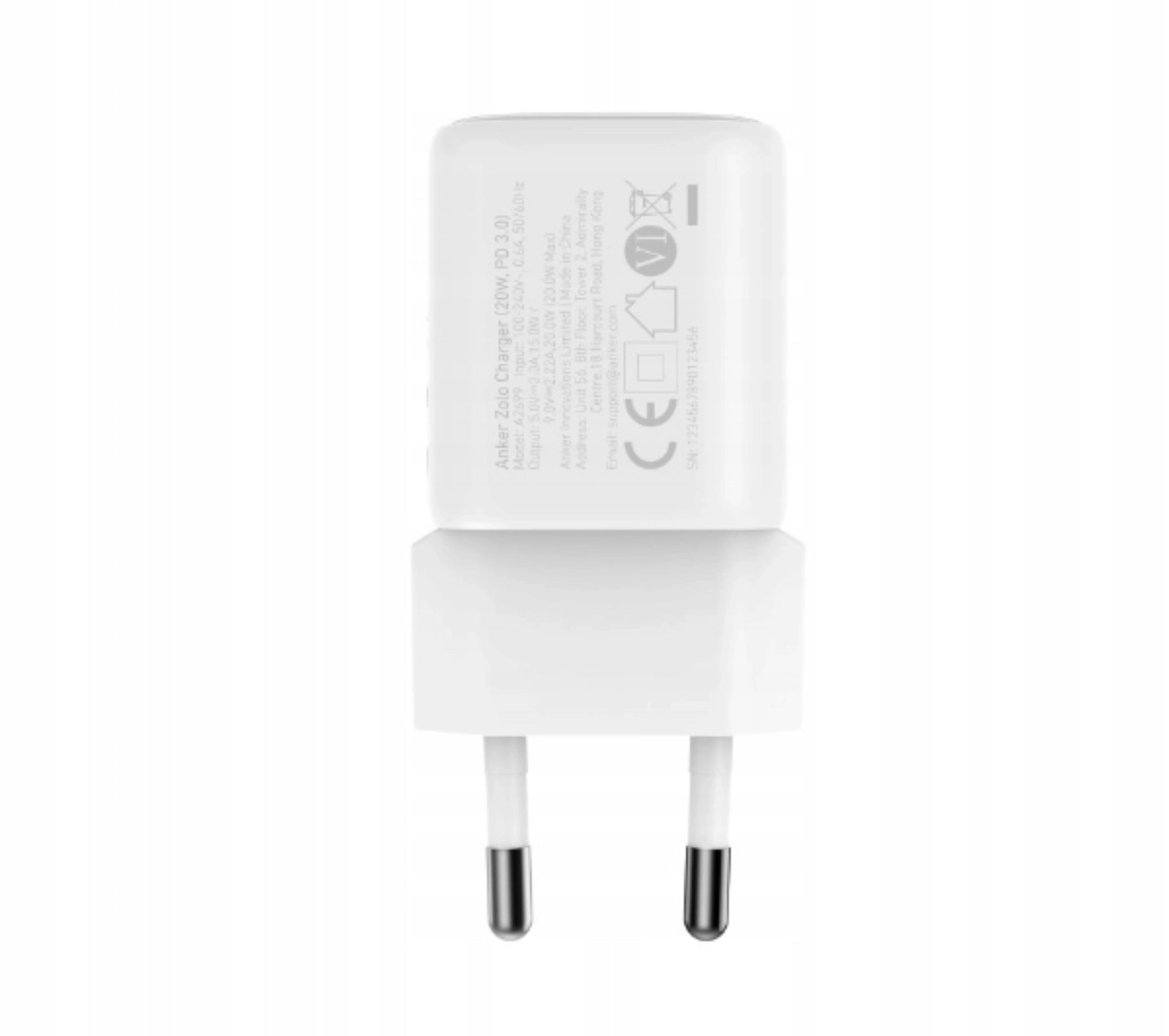 Anker Ładowarka Zolo 1xUSB-C 20W 3A Biała