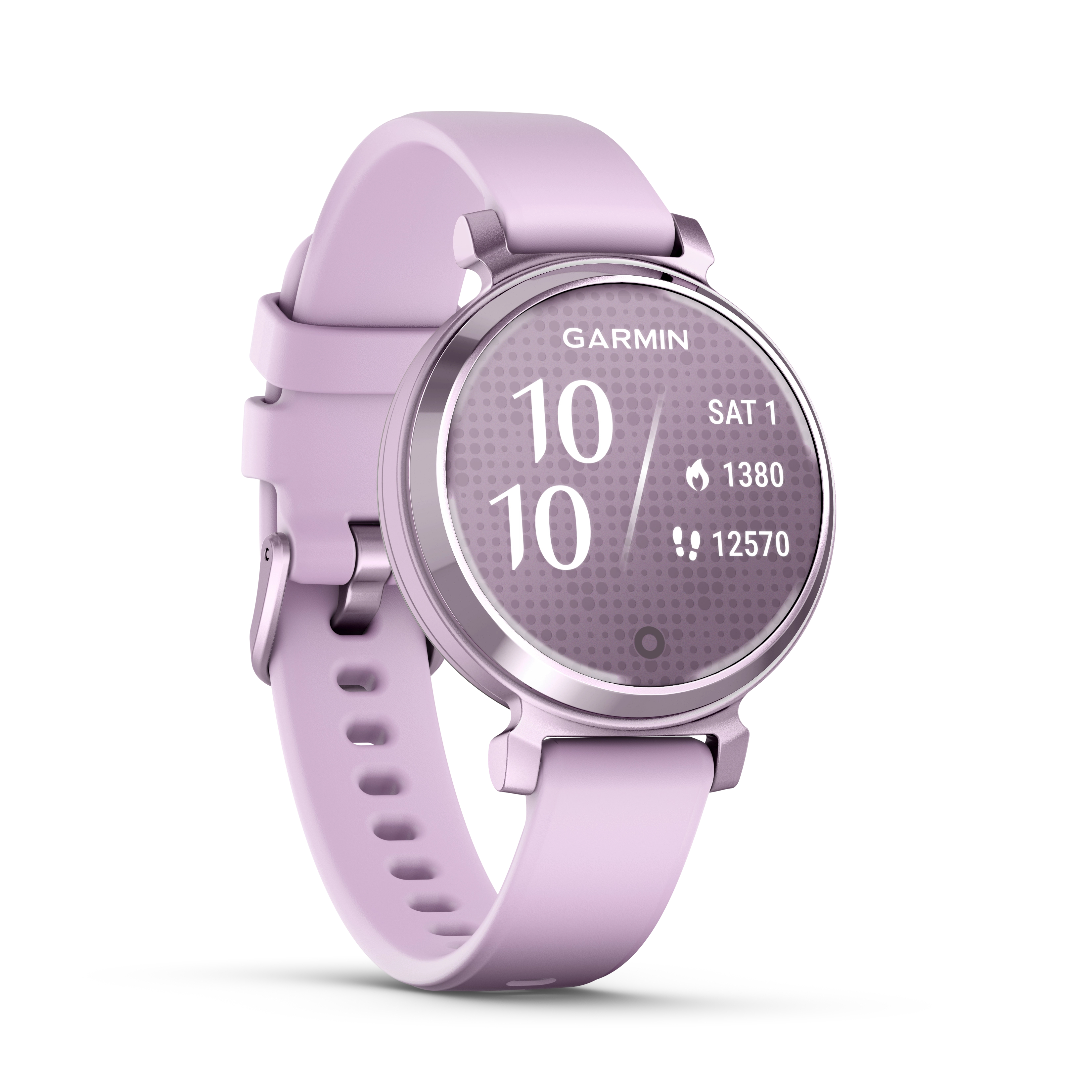 Garmin Lily 2 Metallic Lilac z paskiem silikonowym w kolorze Lilac