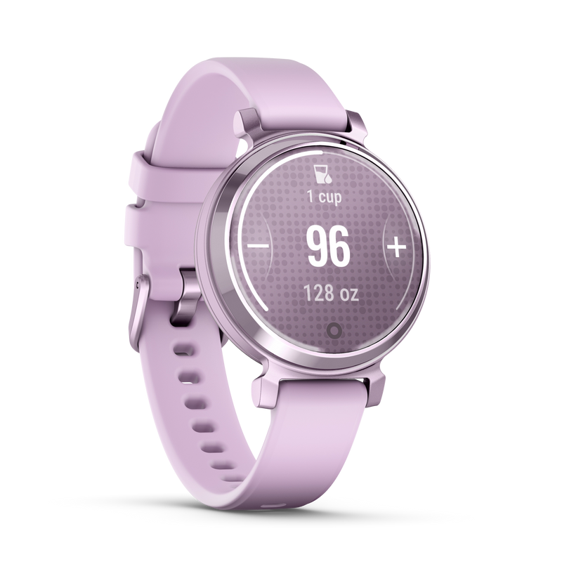Garmin Lily 2 Metallic Lilac z paskiem silikonowym w kolorze Lilac