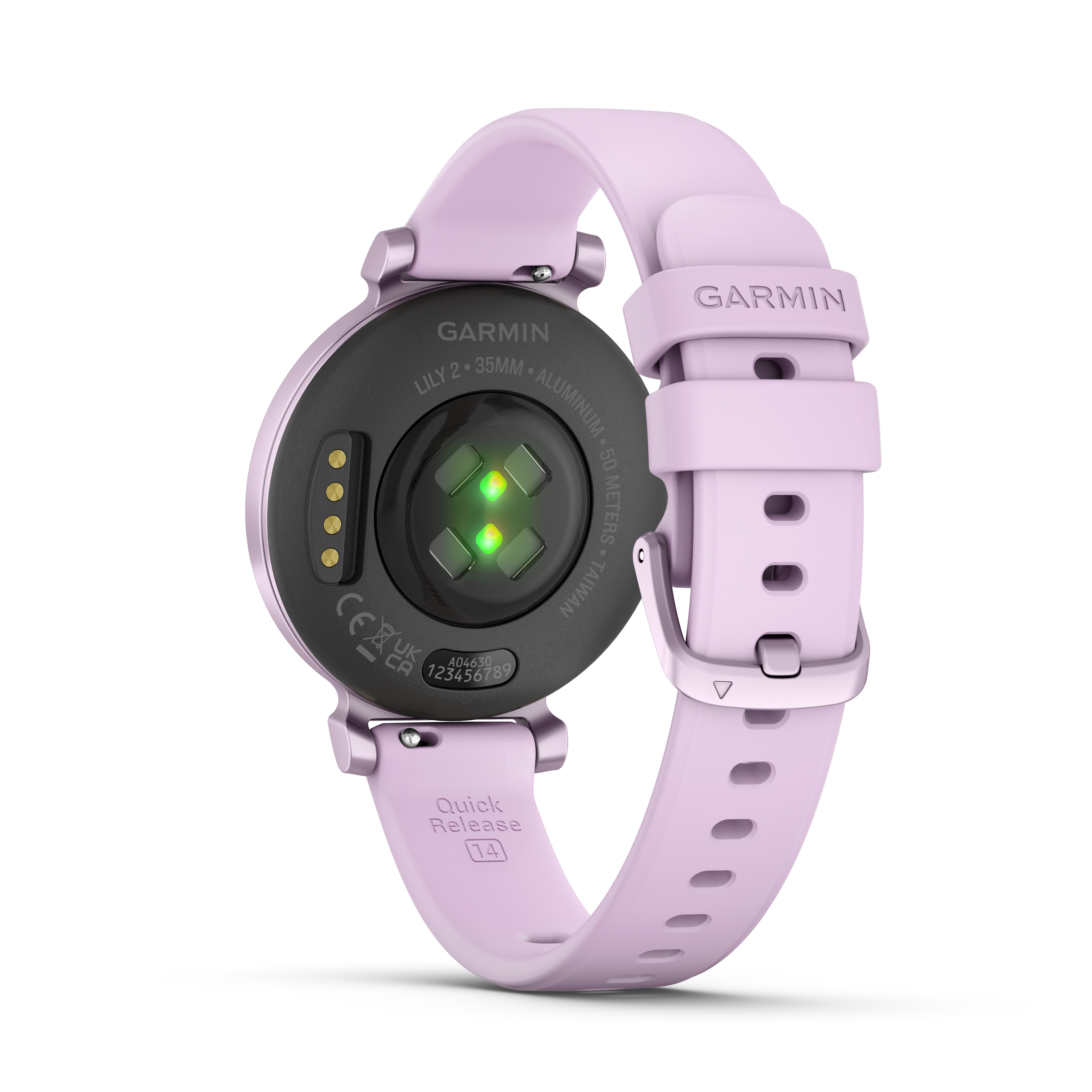 Garmin Lily 2 Metallic Lilac z paskiem silikonowym w kolorze Lilac