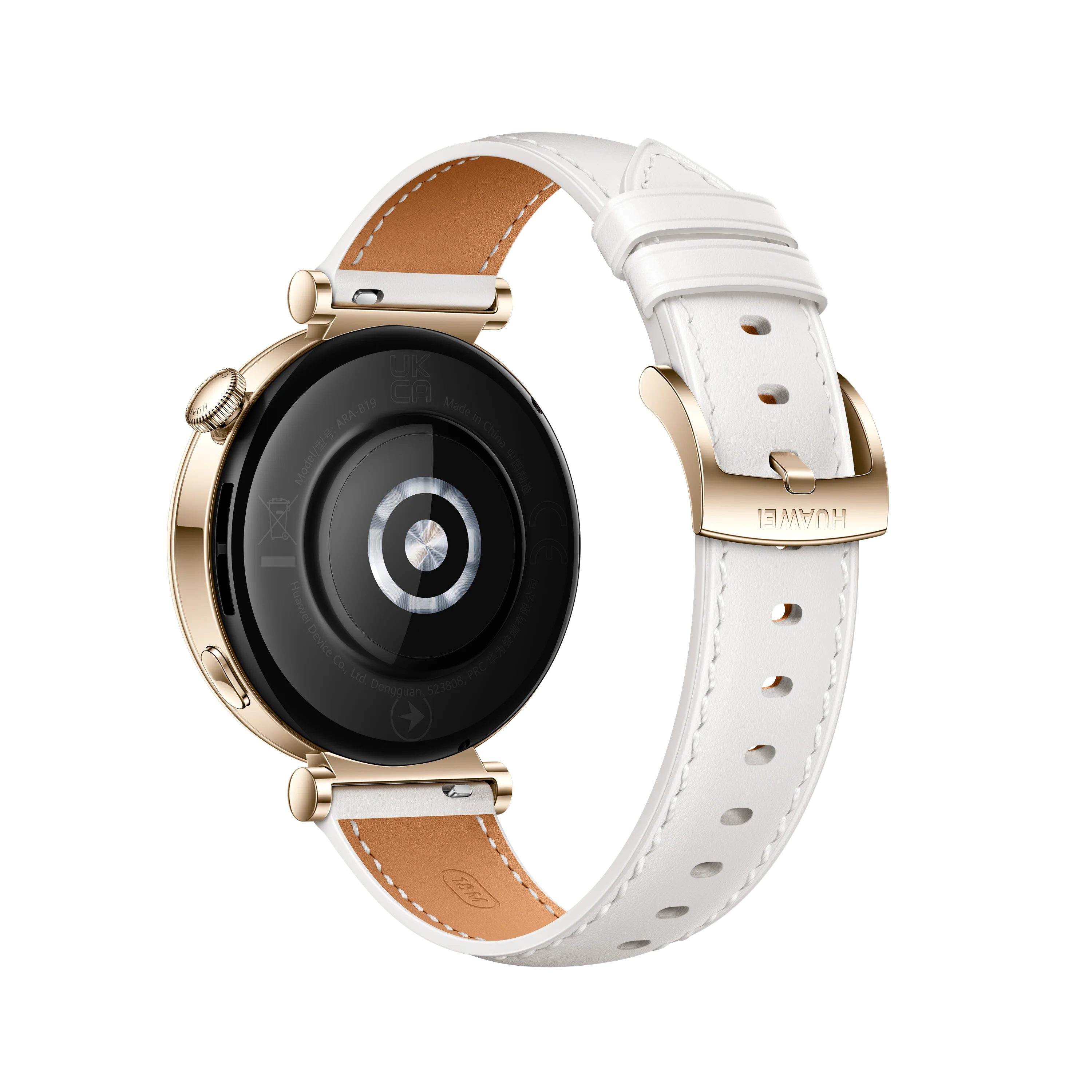 HUAWEI WATCH GT 4 41mm Classic elegancki smartwatch damski biały złota koperta