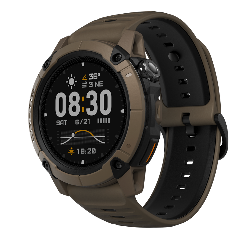 COROS NOMAD – zegarek sportowy, 48 mm, Brązowy