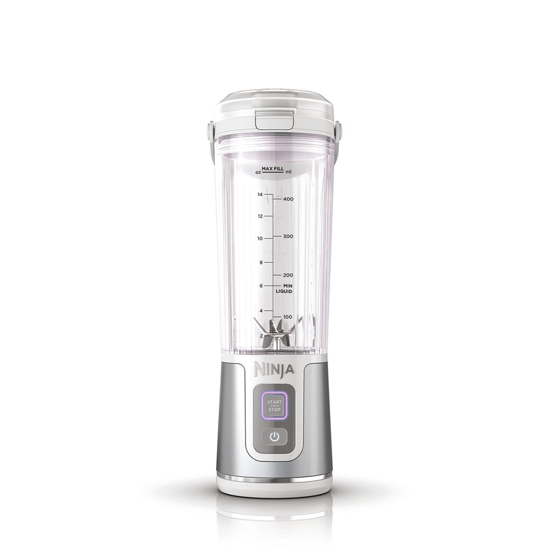 Ninja BC151EUWH - Bezprzewodowy blender kielichowy, 0,53 l, Srebrny
