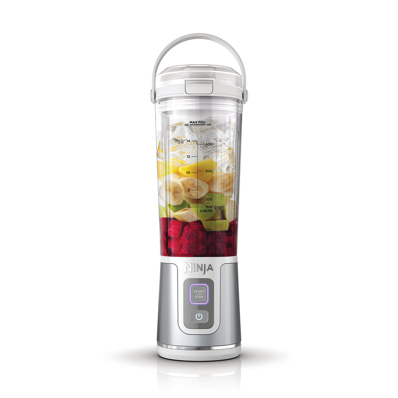 Ninja BC151EUWH - Bezprzewodowy blender kielichowy, 0,53 l, Srebrny