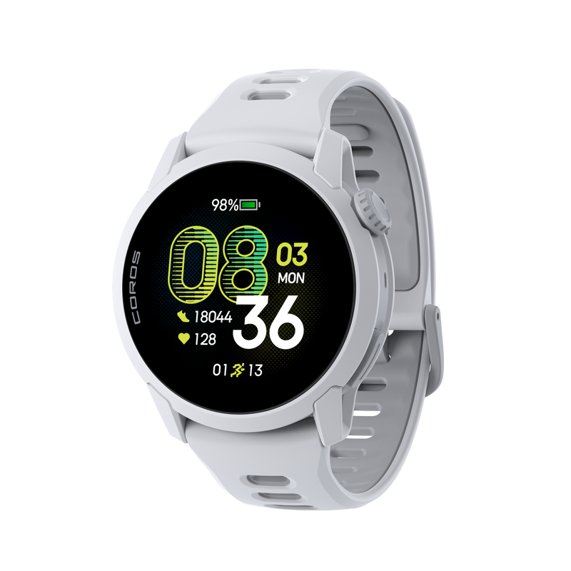 COROS PACE 4 – zegarek sportowy, 43 mm, Biały, pasek silikonowy