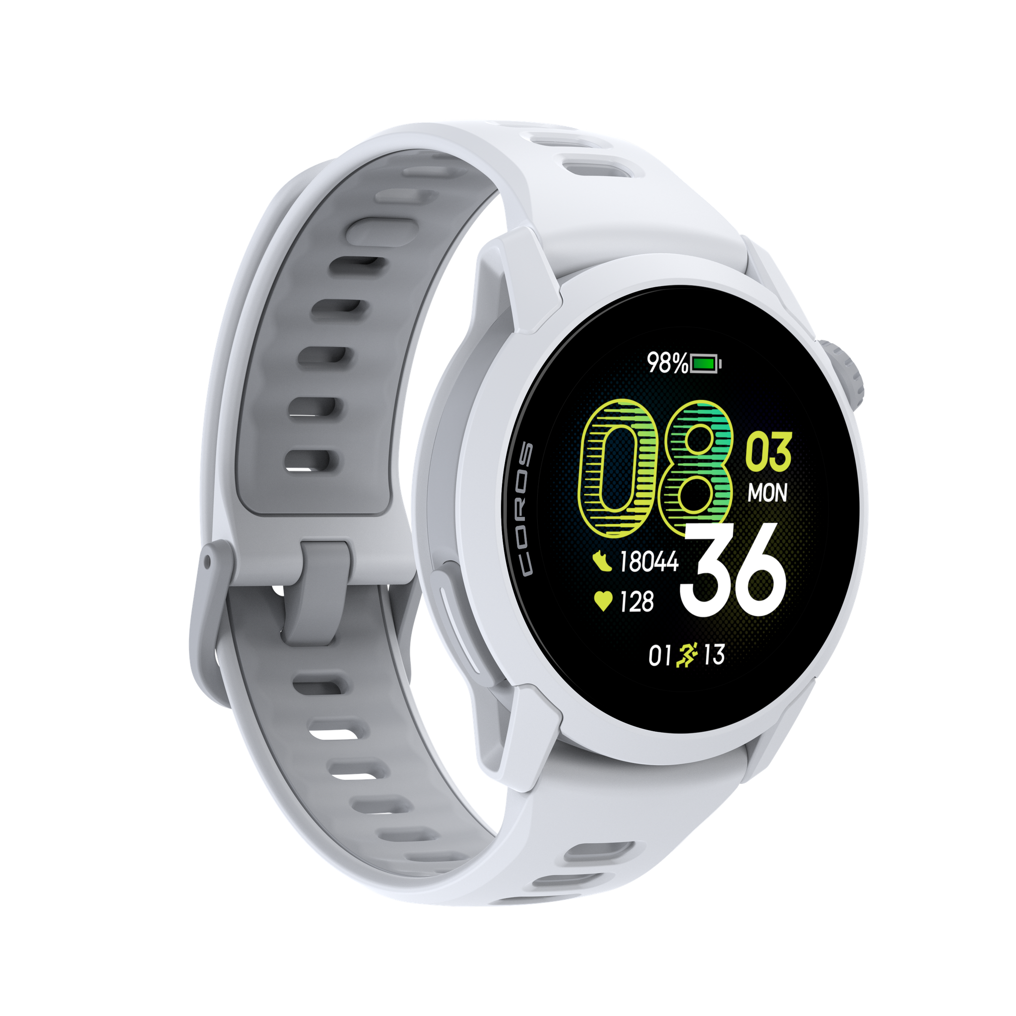 COROS PACE 4 – zegarek sportowy, 43 mm, Biały, pasek silikonowy