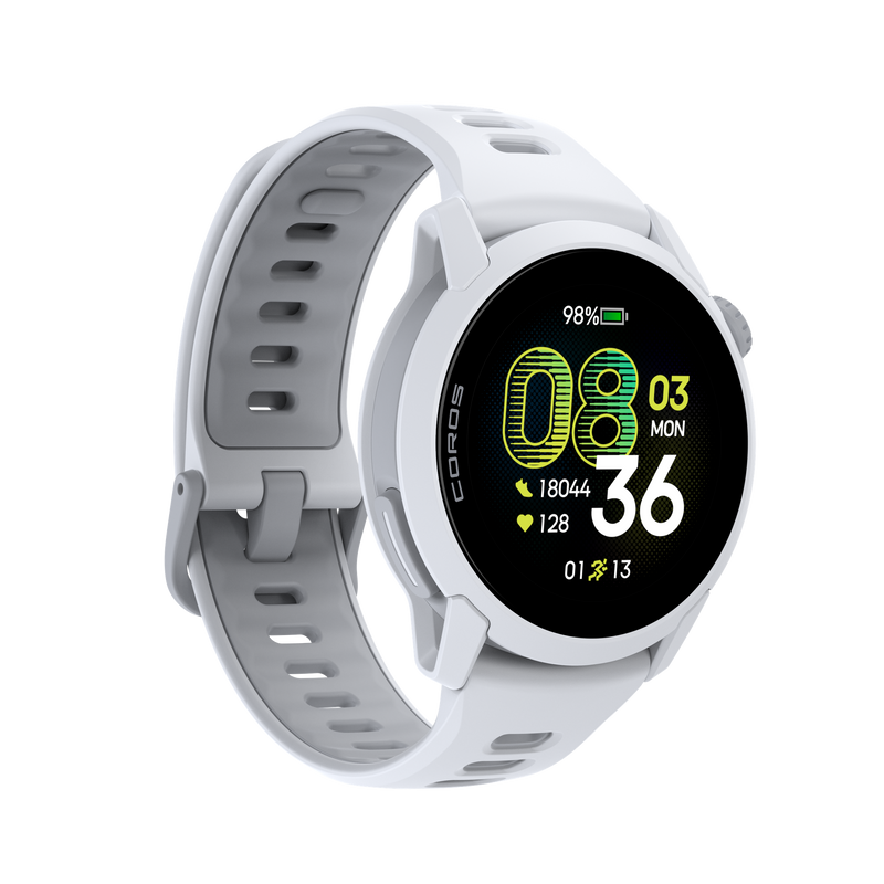 COROS PACE 4 – zegarek sportowy, 43 mm, Biały, pasek silikonowy