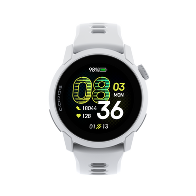 COROS PACE 4 – zegarek sportowy, 43 mm, Biały, pasek silikonowy